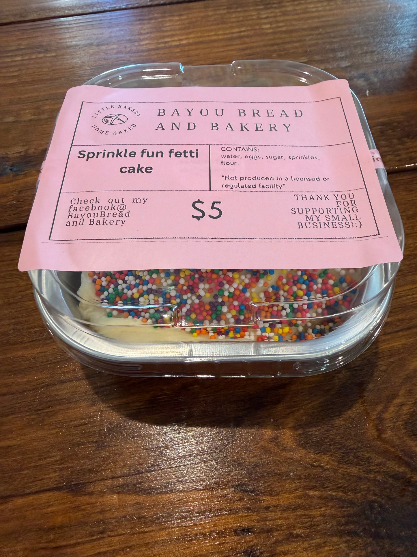 Sprinkle fun fetti cake